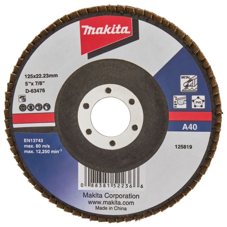 Makita Accessoires D-63476 Lamellenschijf 125mm A40