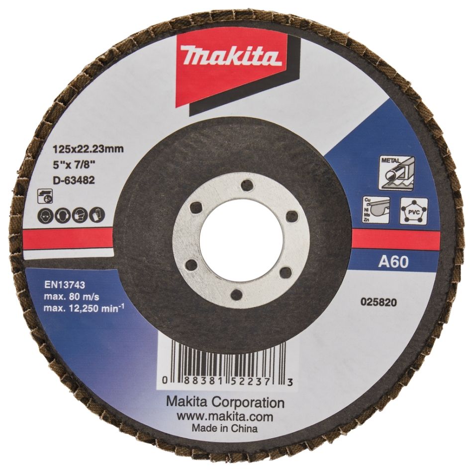 Makita Accessoires D-63482 Lamellenschijf 125mm A60