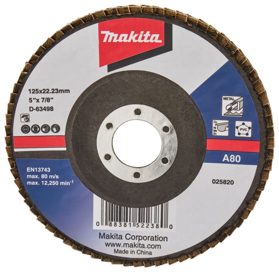 Makita Accessoires D-63498 Lamellenschijf 125mm A80