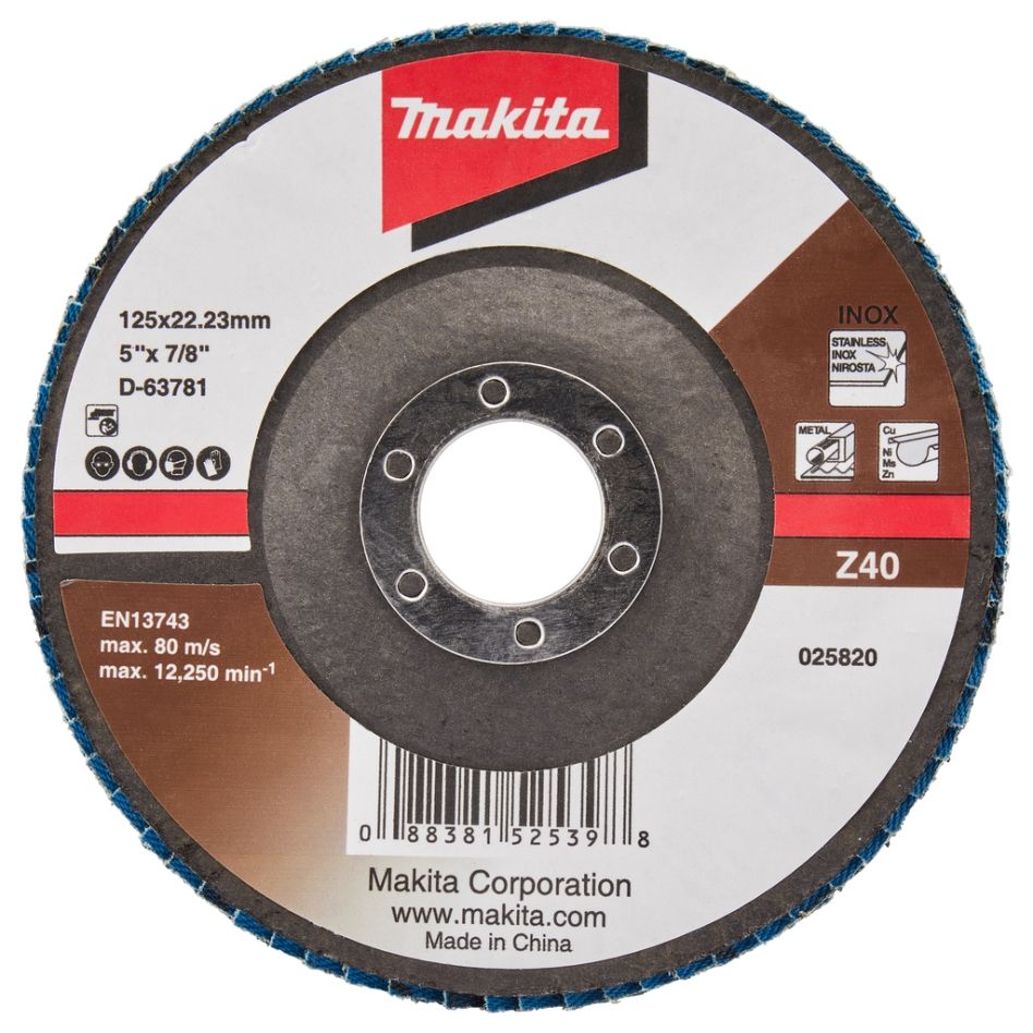 Makita Accessoires D-63781 Lamellenschijf 125mm Z40