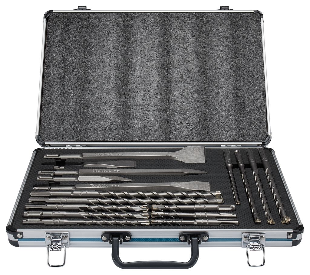 Makita Accessoires B-64680 PB4S: Boor-/beitelset 17-delig