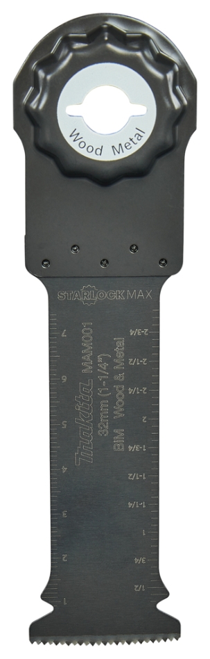 Makita Accessoires B-66400 MAM001 Invalzaagblad 32x80mm hout&staal Starlock Max multitoolblad