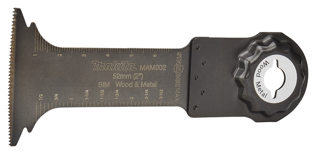 Makita Accessoires B-66416 MAM002 Invalzaagblad 52x70mm hout&staal Starlock Max multitoolblad
