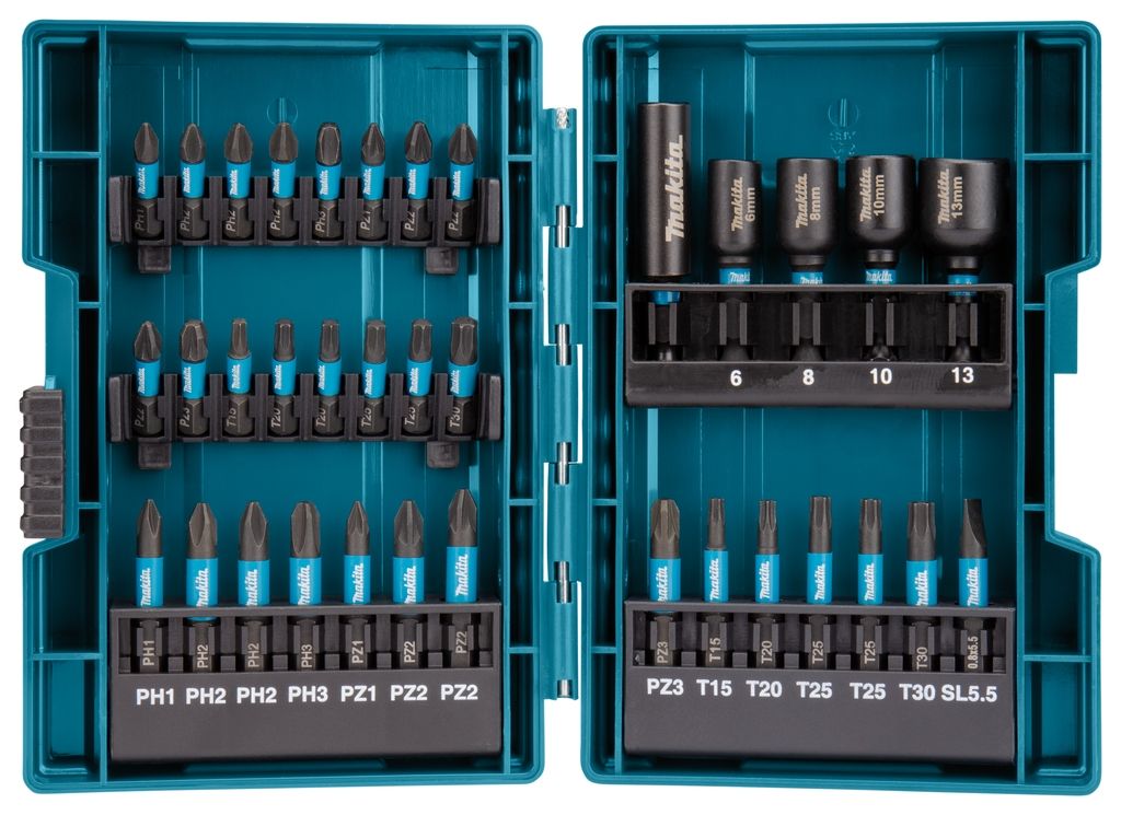 Makita Accessoires B-66880 Slagschroefbitset 35-delig X Impact Black