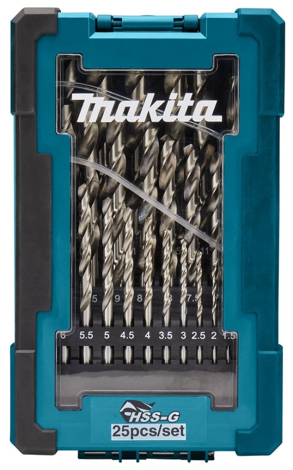 Makita Accessoires D-67555 Metaalborenset 25-delig HSS-G