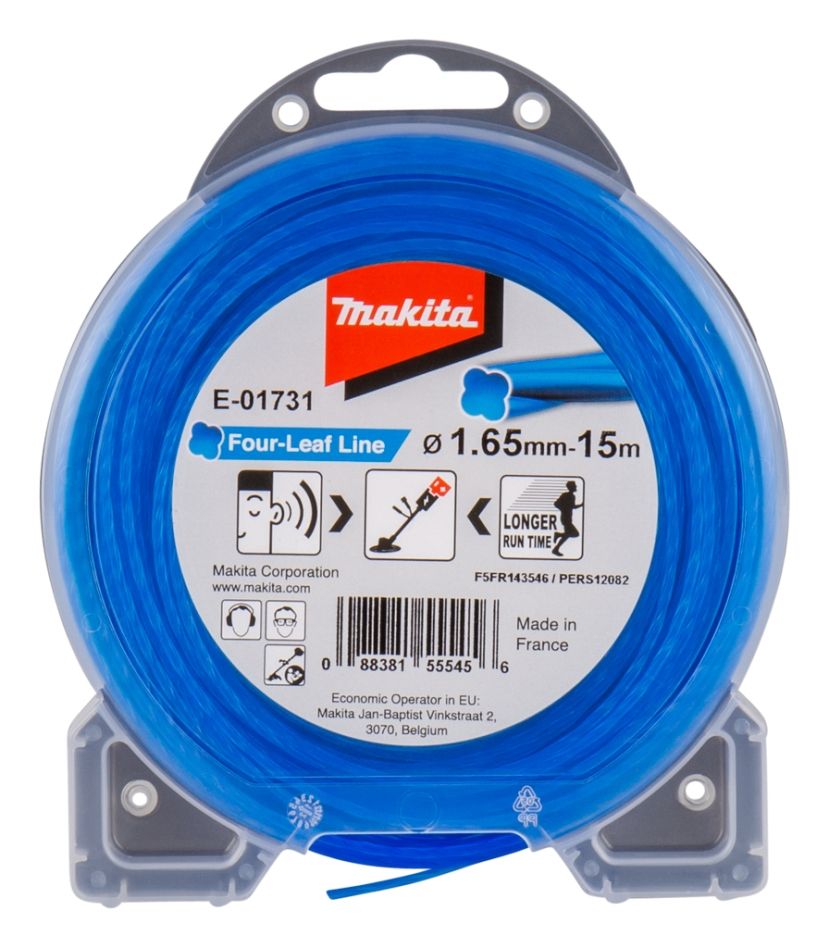 Makita Accessoires E-01731 Maaidraad blauw 1,65mm x 15 mtr voor Bosmaaiers