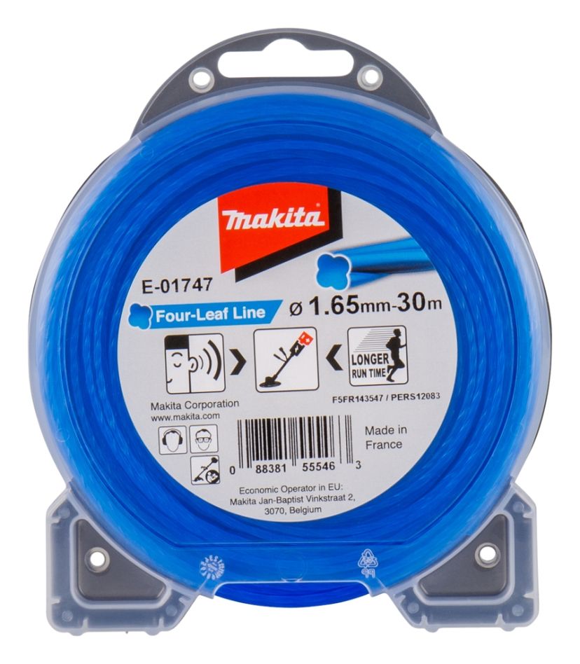 Makita Accessoires E-01747 Maaidraad blauw 1,65mm x 30 mtr voor Bosmaaiers