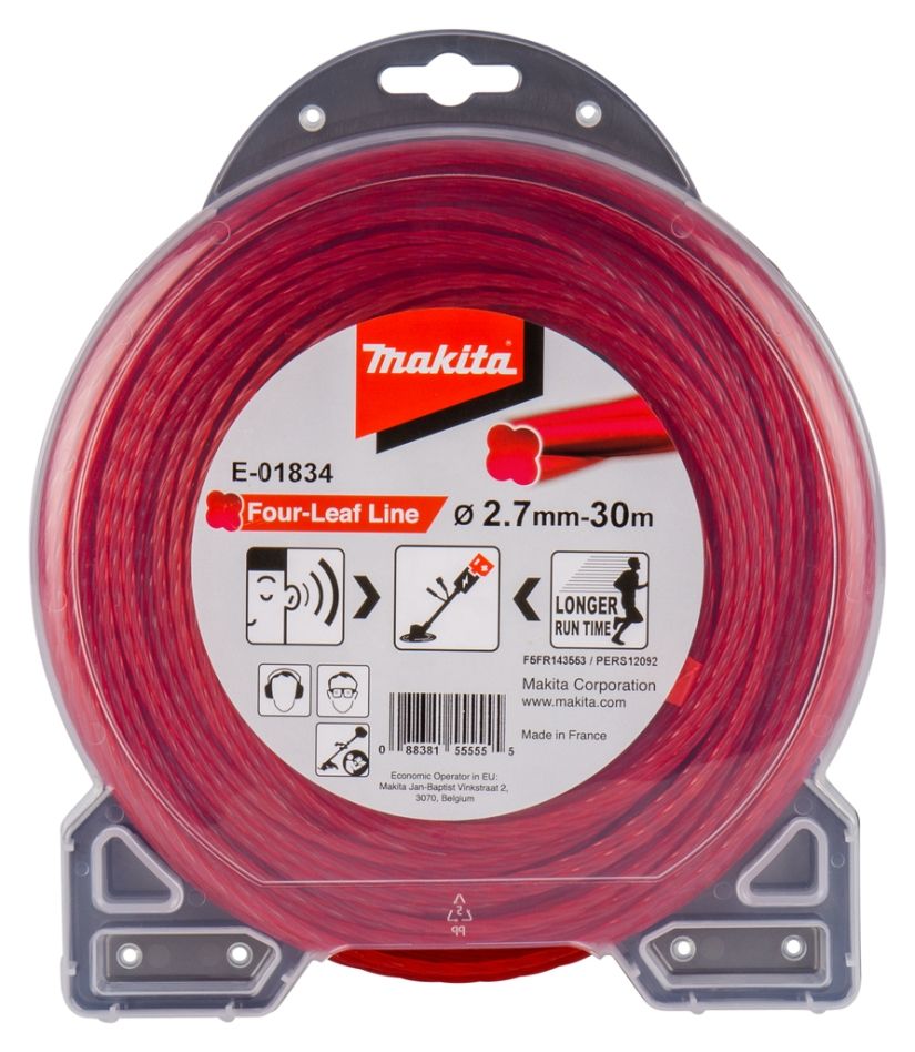 Makita Accessoires E-01834 Maaidraad 2,7 x 30 mtr rood