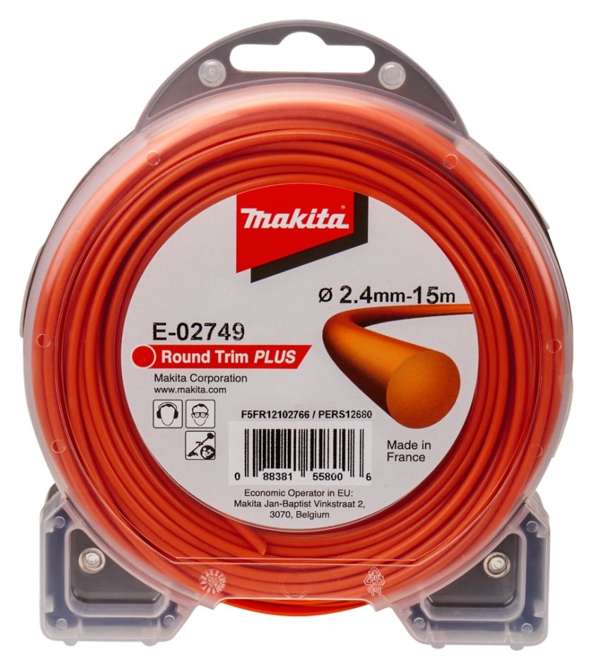 Makita Accessoires E-02749 Maaidraad Oranje 2,4mm x 15 mtr rond