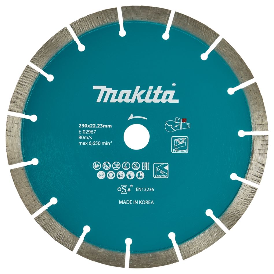 Makita Accessoires E-02967 Diamantschijf 230 x 22,23 x2,4 mm