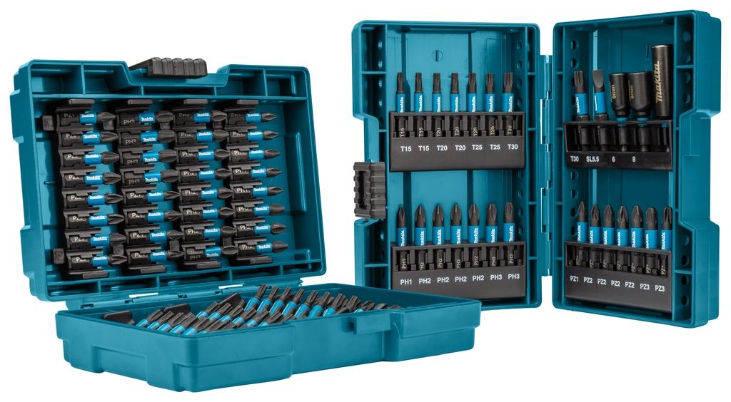 Makita Accessoires E-03109 Impact Black-Bit-Set 25/50 mm – 90 – Delig in 2 bit-boxen
