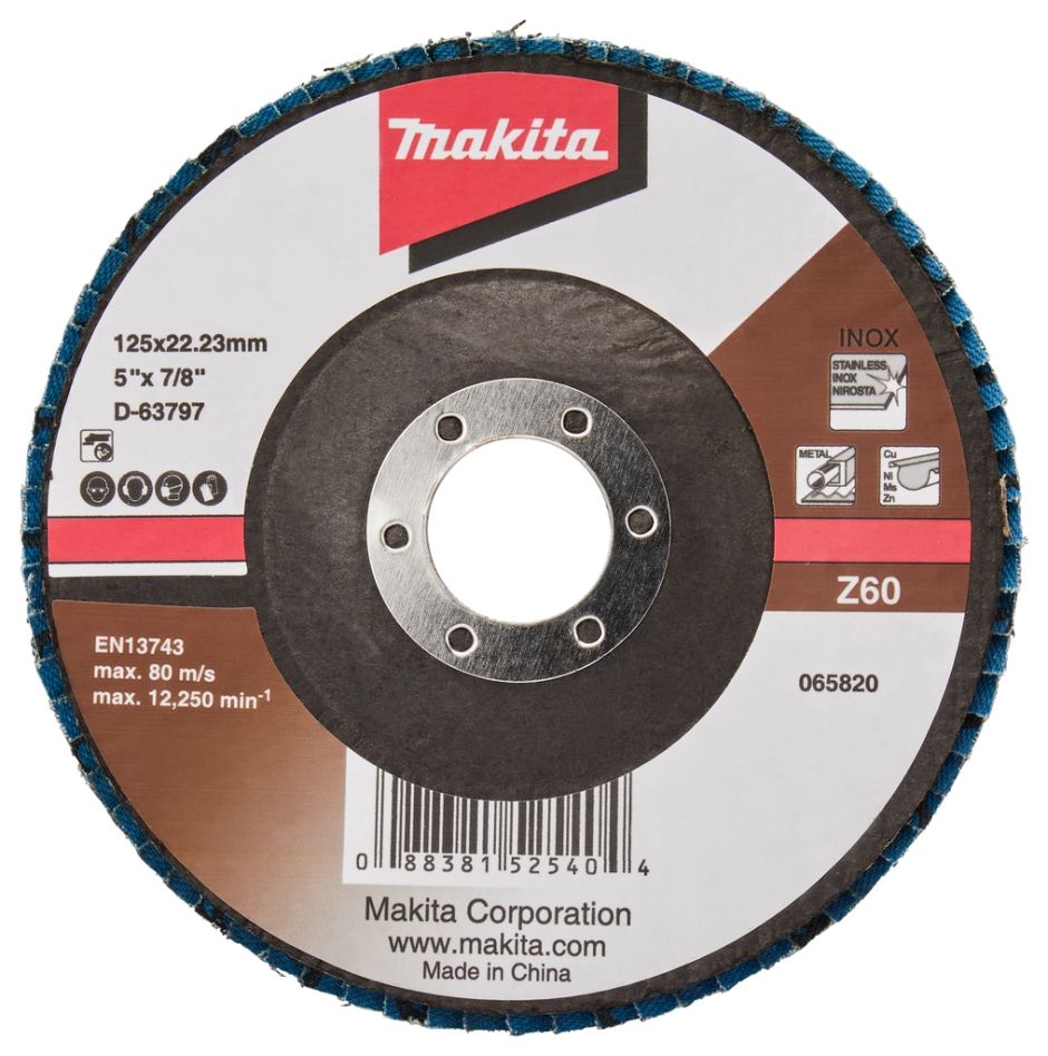 Makita Accessoires D-63797-10 Lamellenschijf 125mm Z60