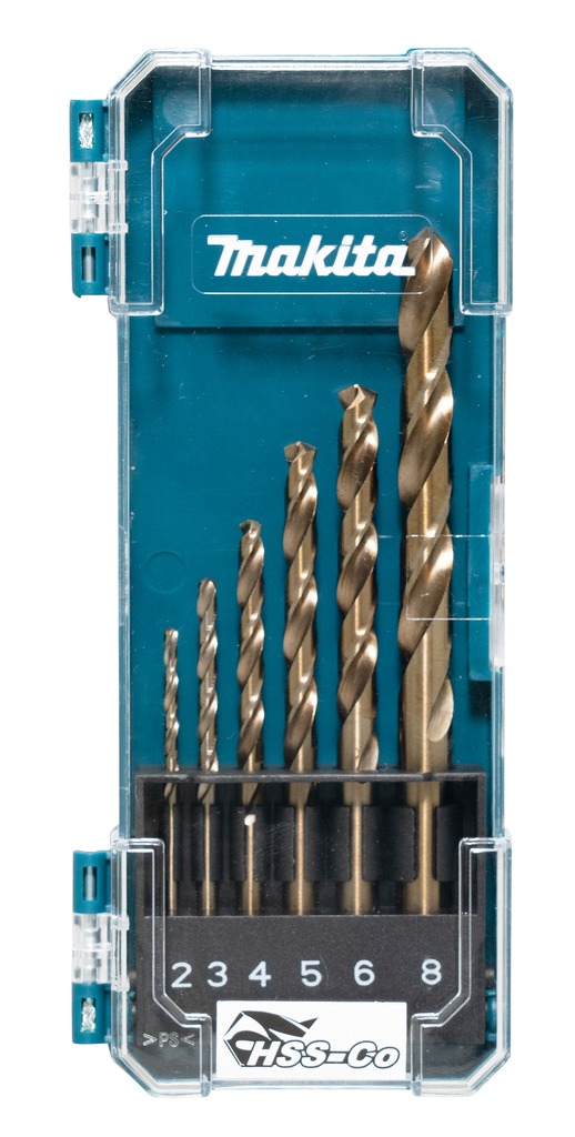 Makita Accessoires D-75758 Metaalborenset HSS-Co 6-delig