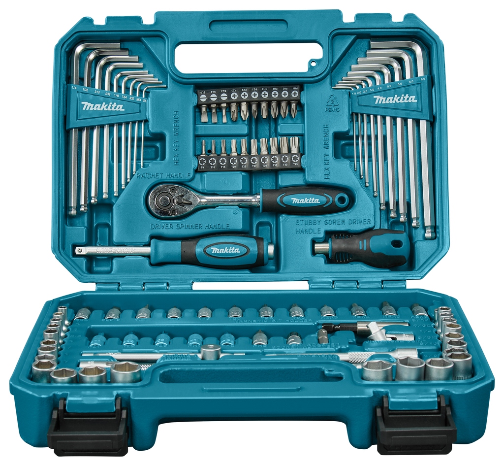 Makita Accessoires E-15752 Handgereedschapset 91-delig - metrisch en imperiaal