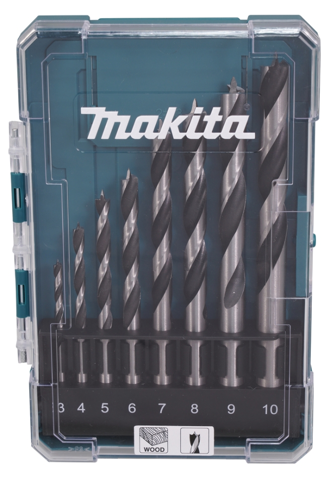 Makita Accessoires D-77257 Houtspiraalborenset 8-delig