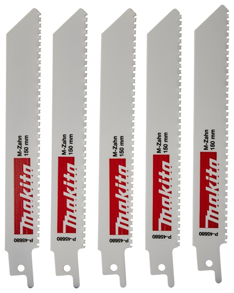 Makita Accessoires P-45680 Reciprozaagblad Hout/Staal 130 mm 5 Stuks