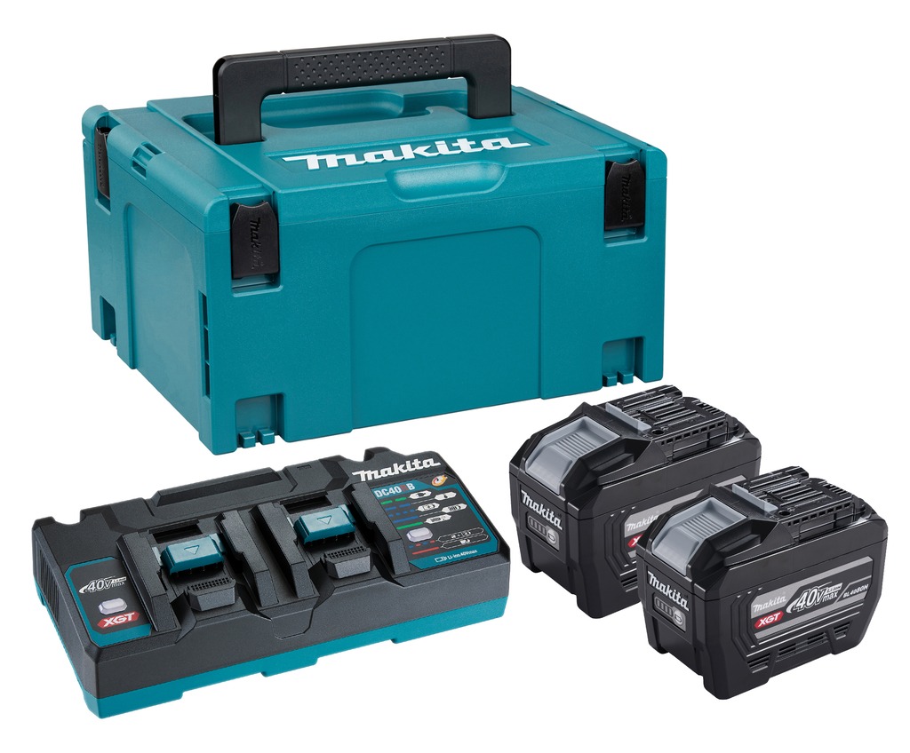 Makita Accessoires PSKGPE2J Startset 2 Tabless BL4080H 40V 8.0Ah accu's en DC40RB duo snellader