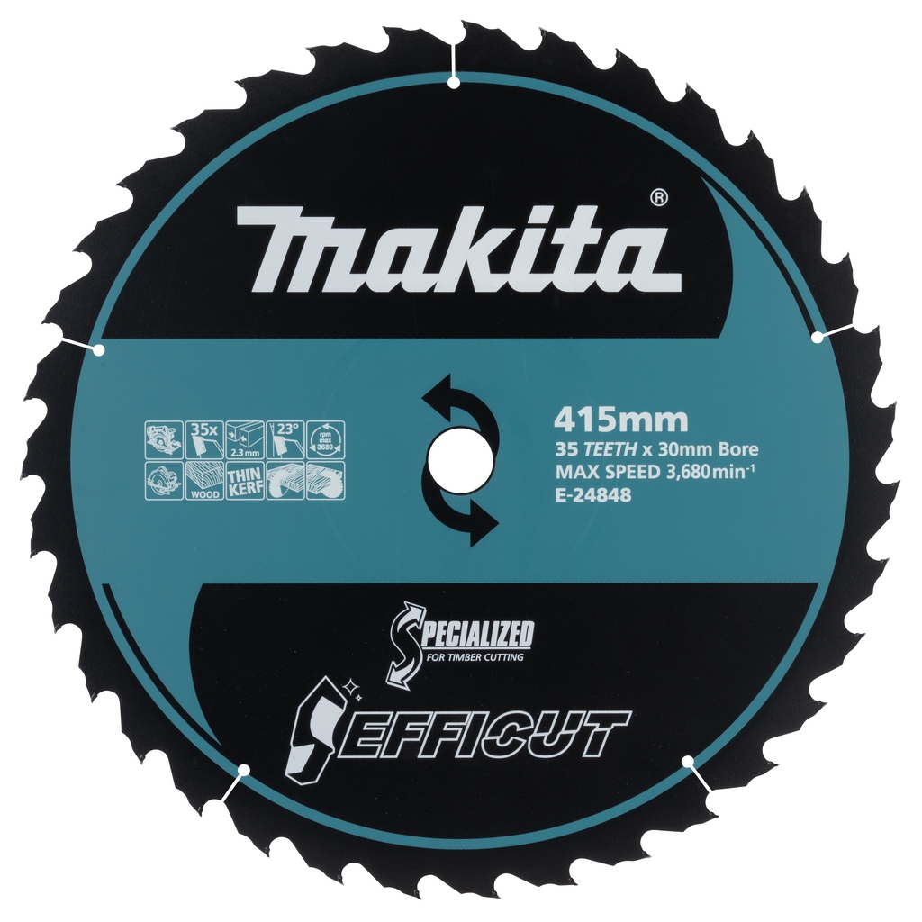 Makita Accessoires E-24848 Cirkelzaagblad Hout Efficut 415x30x2,3 35T 23g