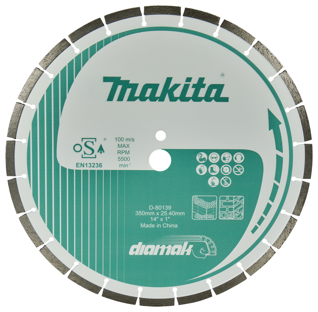 Makita Accessoires D-80139 Diamak Diamantschijf 350x25.4