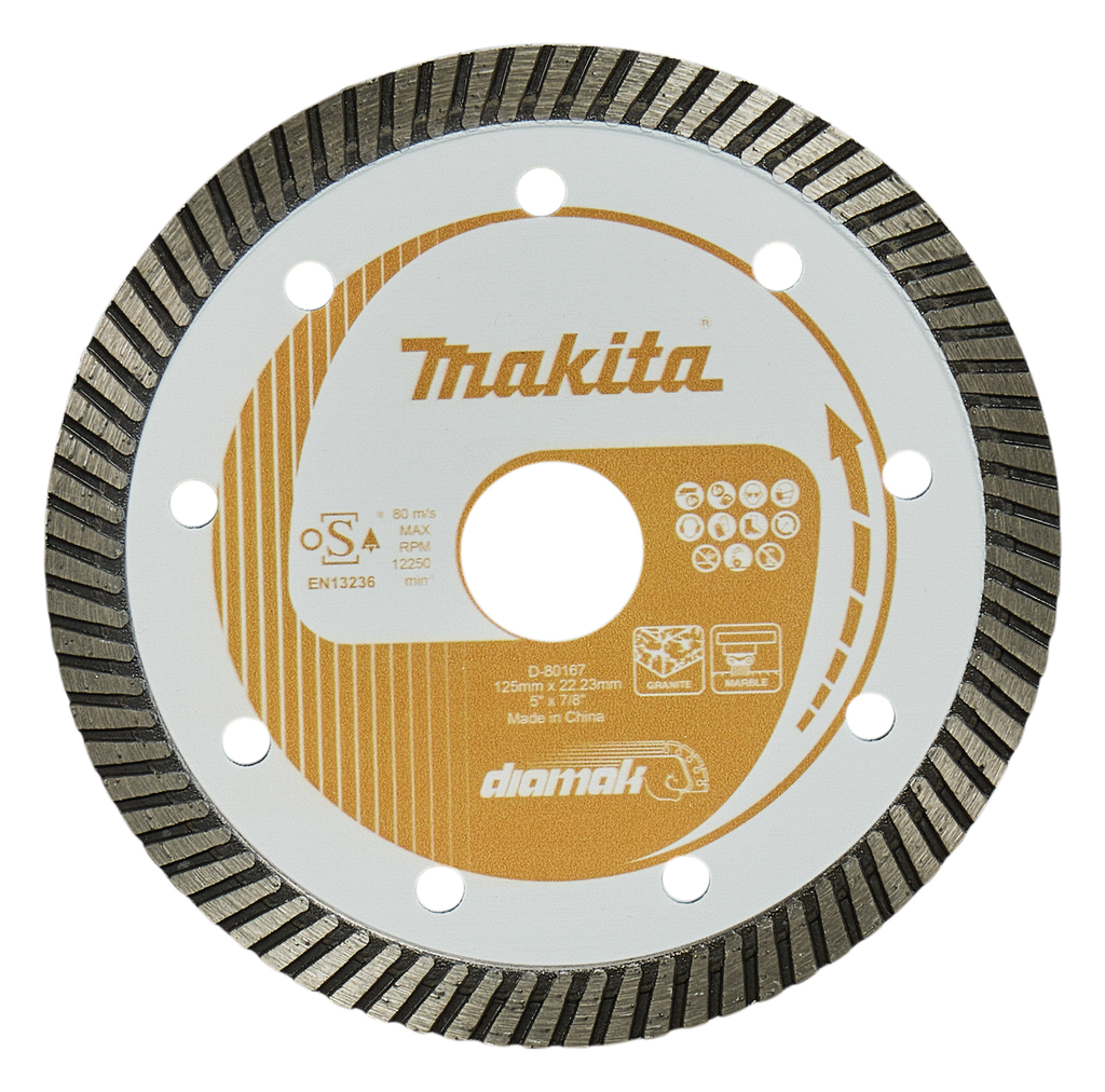Makita Accessoires D-80167 Diamantslijpschijf 125x22,23x2,2mm