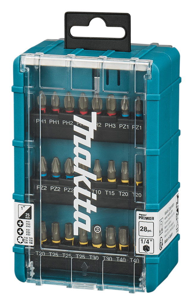 Makita Accessoires E-25068 Slagschroefbitset 28-delig