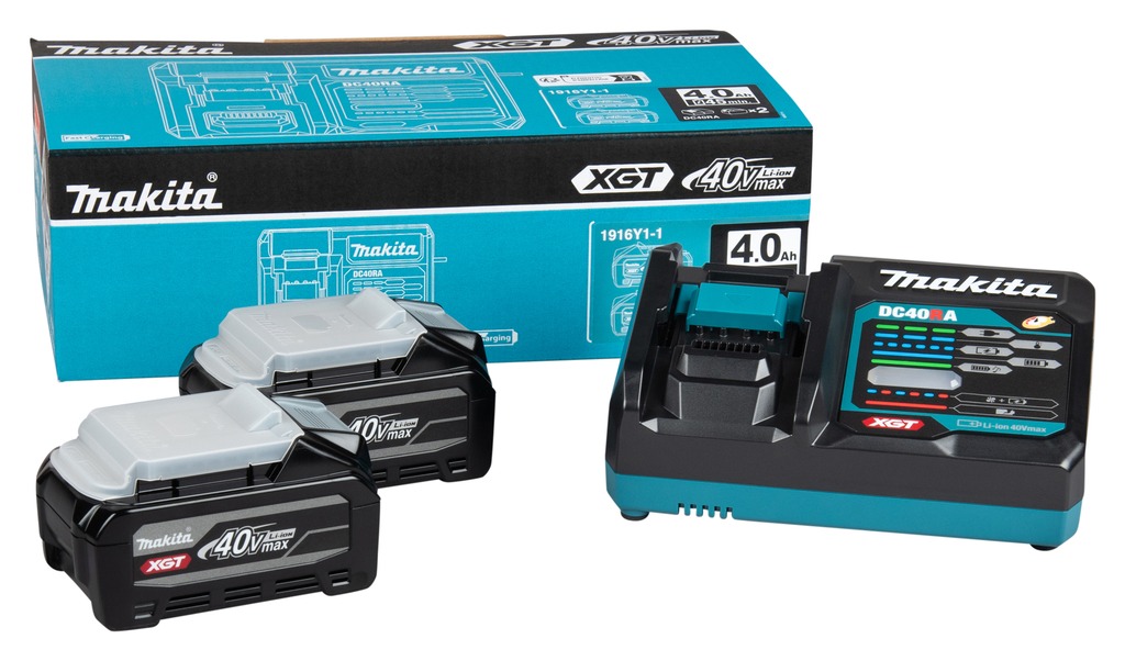 Makita Accessoires 1916Y1-1 Accu Startset 2x BL4040F accu incl. DC40RA lader
