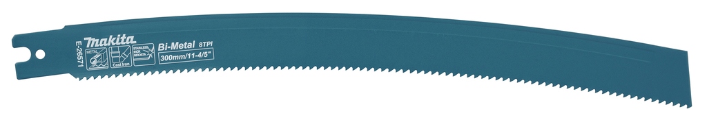 Makita Accessoires E-26571 Reciprozaagblad gebogen 1.6x300mm 8T