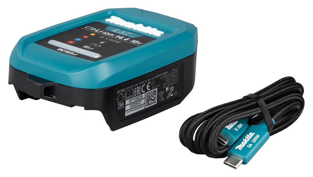 Makita Accessoires 1916D9-8 LXT DC18SJ USB-C Lader met USB-C PD kabel