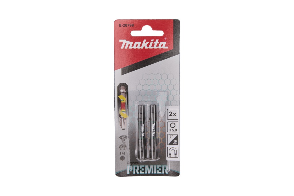 Makita Accessoires E-26799 Impact Premier Slagschroefbit H5x50mm 2 stuks