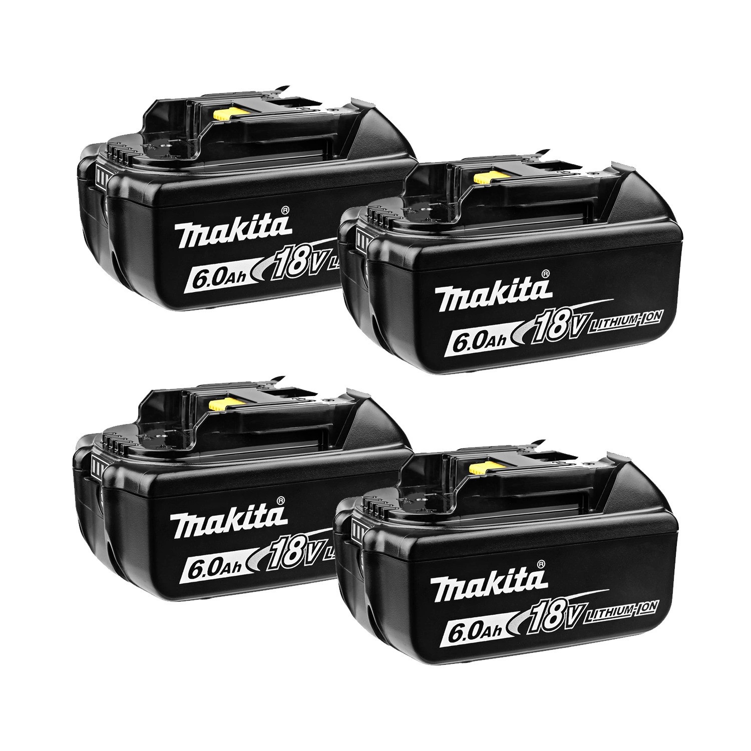 Makita Accessoires BL1860BQUARTET 4 x accu 18 Volt 6.0 AH Li-ion