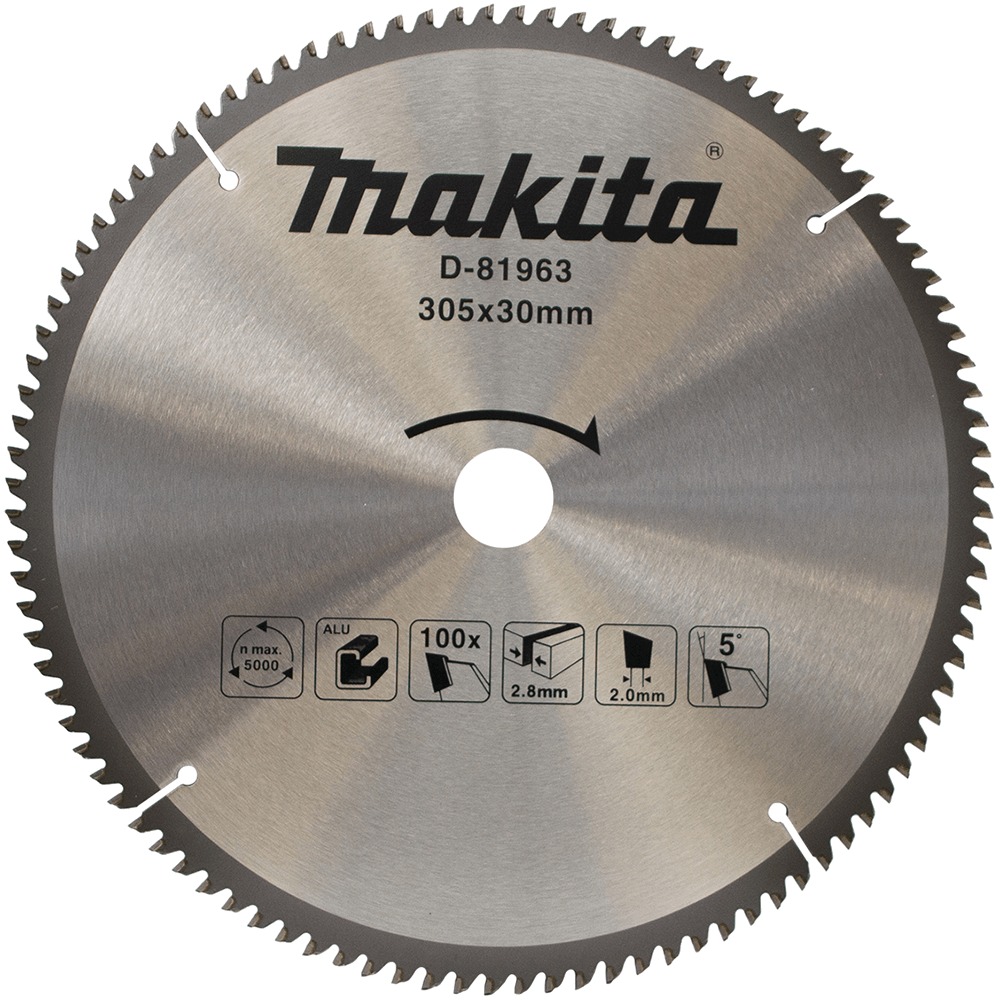 Makita Accessoires D-81963 HM Cirkelzaagblad alu 305x30mm 100T 5G