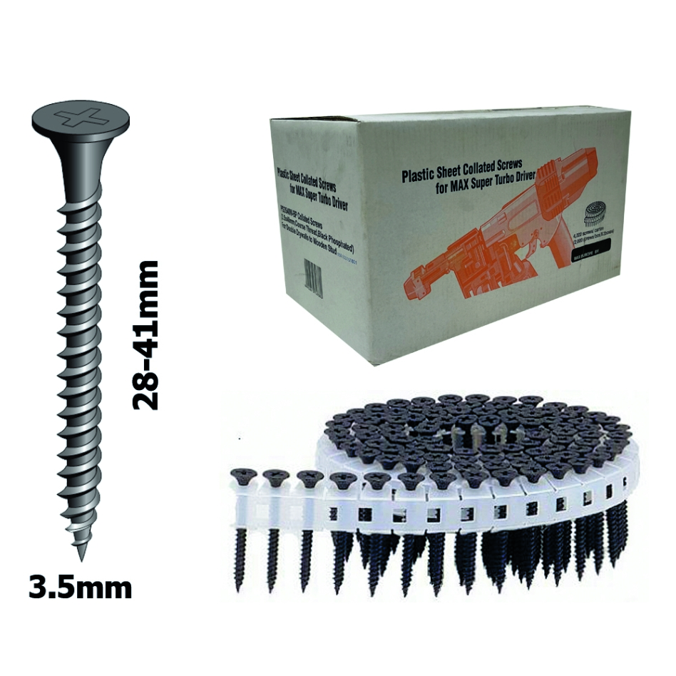 Max SPS90002 Metal schroeven op rol voor HVR41G4 - 3,5x41mm