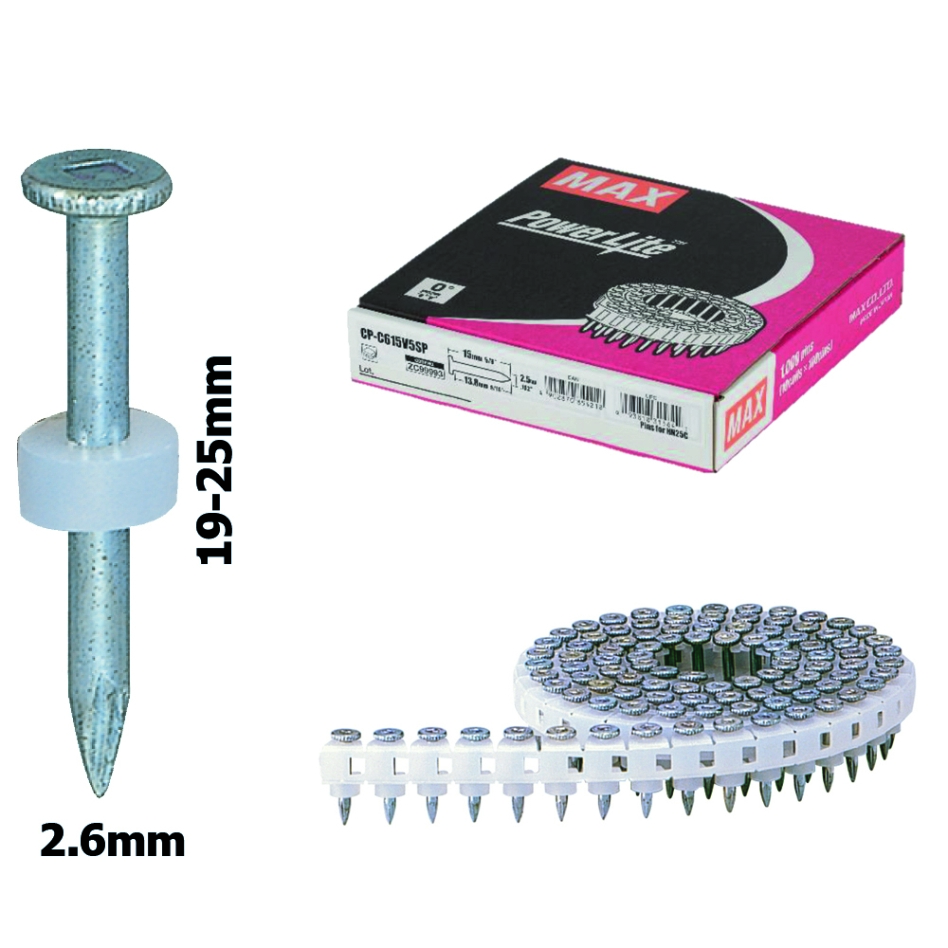 Max NCP90163 Pin op rol voor HN25C - 2,6x22mm