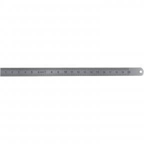 MIB 07074094 Liniaal RVS 1000x30x1.0mm mm+1/2mm dubbelzijdig