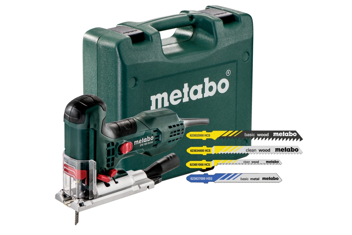 Metabo 601100900 STE 100 Quick SET 710 Watt Decoupeerzaag in koffer + 20 decoupeerzaagbladen 601100900