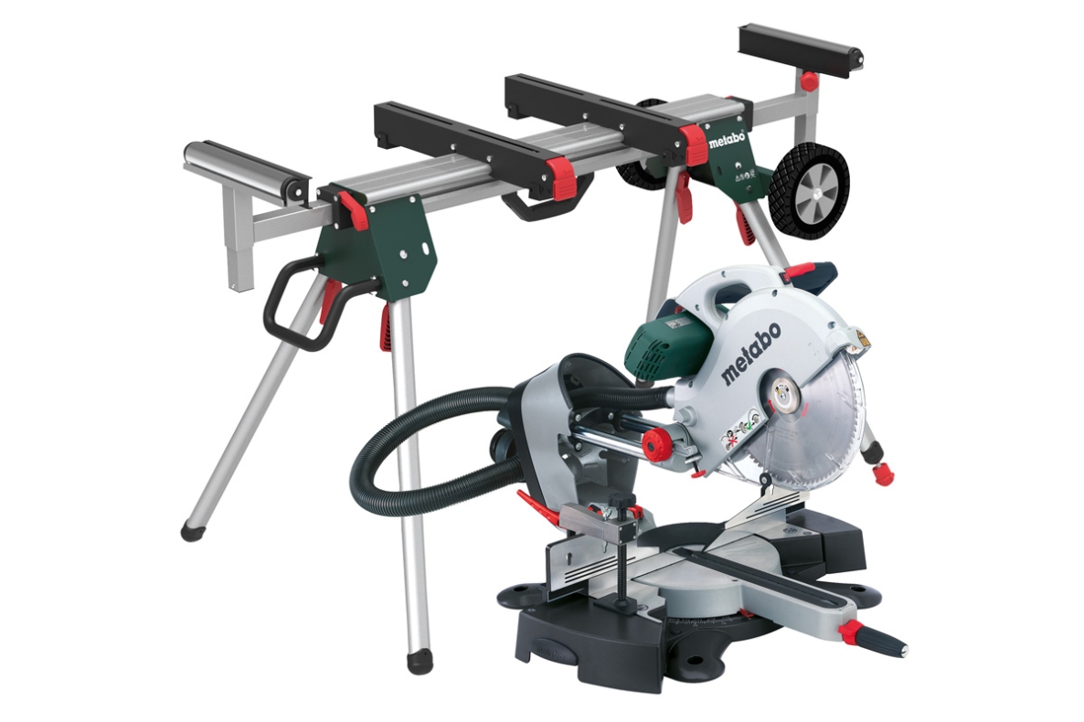 Metabo 690970000 KGS315Plus Afkortzaag 315MM 2200W met trekfunktie + KSU251 Onderstel