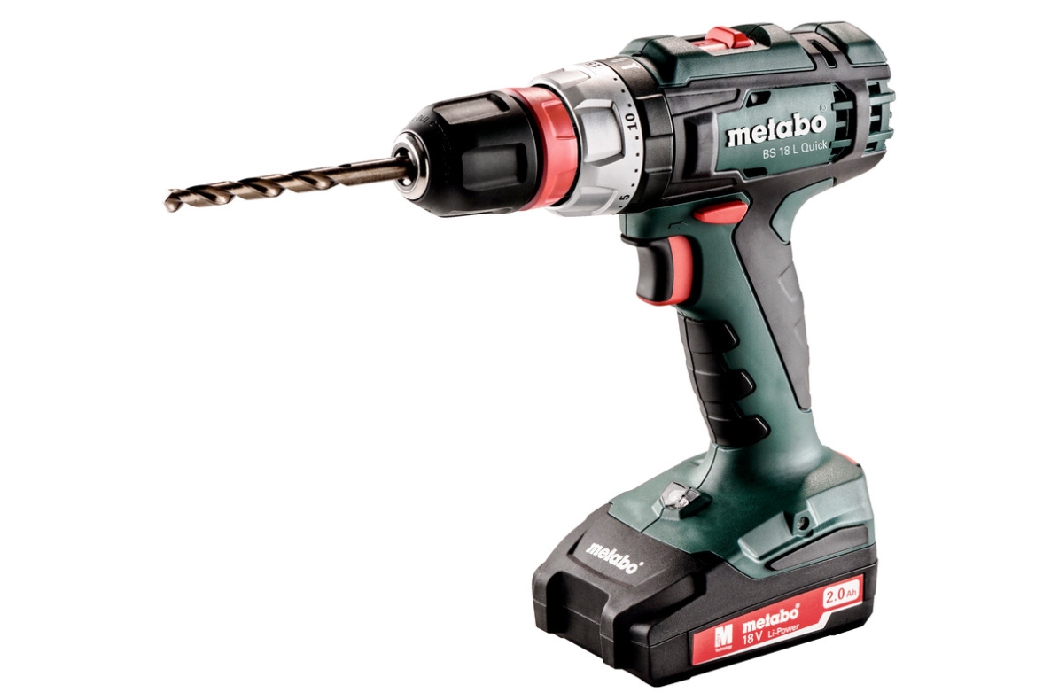Metabo 602320500 BS 18 L Quick Accu boorschroefmachine 18 Volt 2.0 AH Li-ion