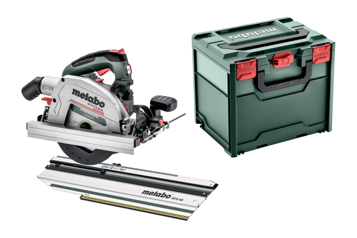 Metabo 691194000 KS 18 LTX 66 Accu Cirkelzaag 18V excl. accu's en lader + Afkortrail KFS 44