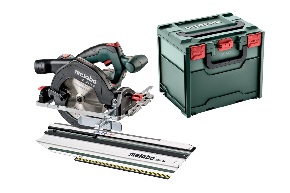 Metabo 691195000 KS 18 LTX 57 Accu Cirkelzaag 18V excl. accu's en lader + Afkortrail KFS 44