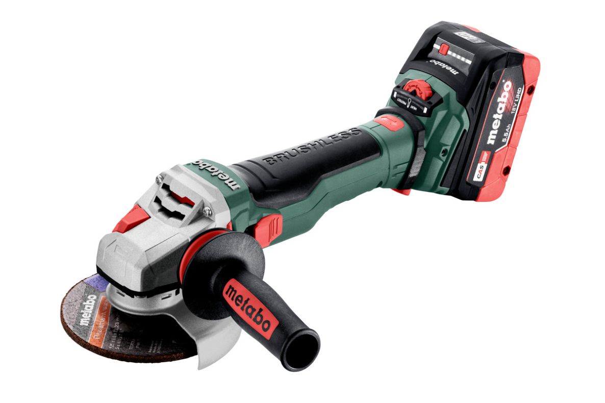 Metabo 601731660 WVB 18 LTX BL 15-125 Quick Accu-haakse slijper 18V 2x5.5Ah in metaBOX 165 L
