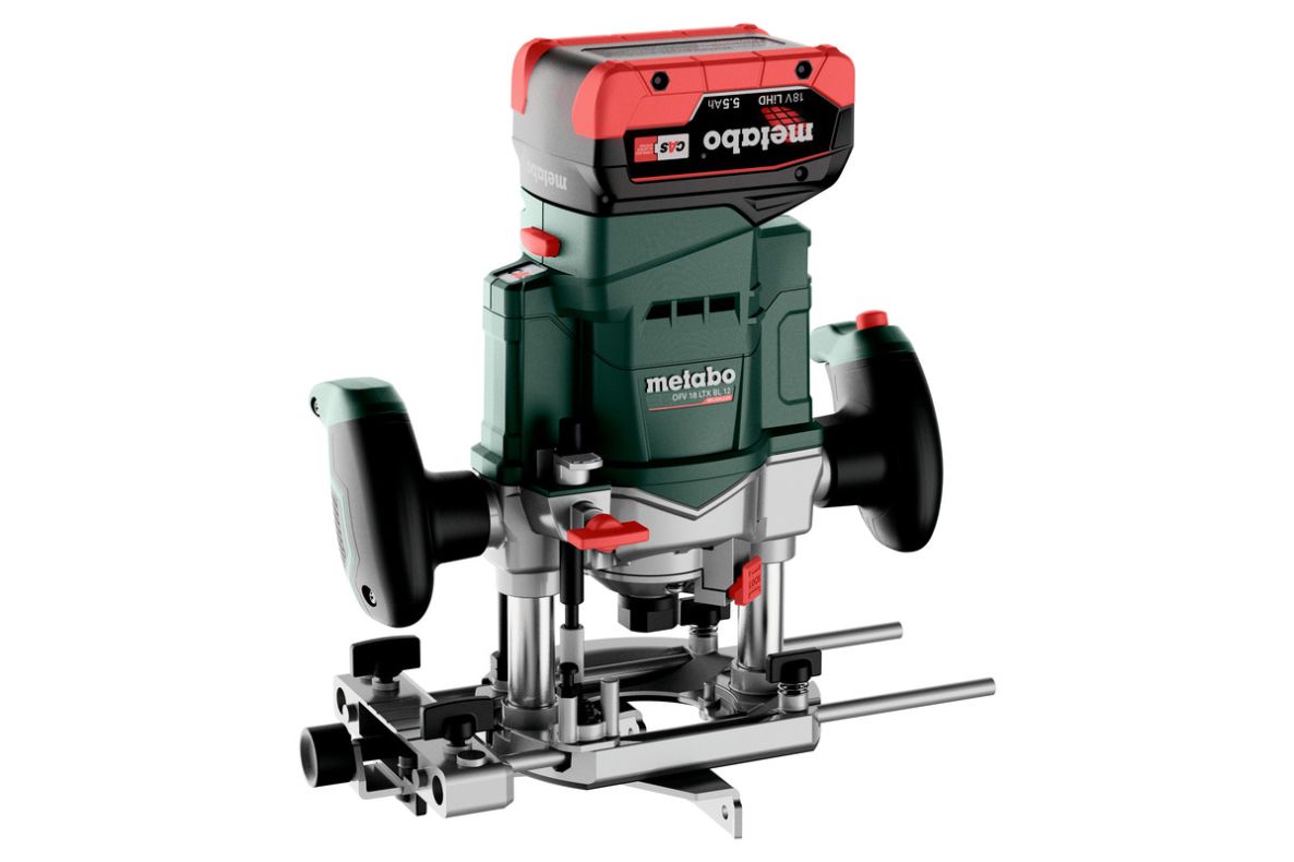Metabo 601743660 OFV 18 LTX BL 12 Accu-bovenfrees 18V 2x5.5Ah in metaBOX 340