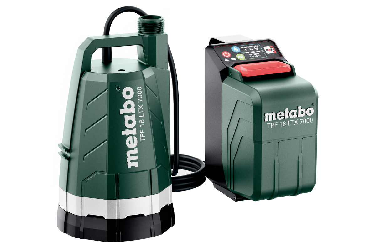 Metabo 601748850 TPF 18 LTX 7000 Accu Dompelpomp excl. accu's en lader
