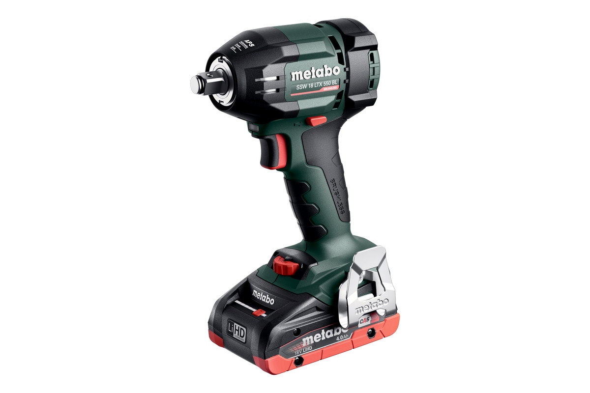 Metabo 602404800 SSW 18 LTX 550 BL Accu-slagschroevendraaier/-slagmoersleutel incl. 2 x 4.0 Ah en lader in koffer