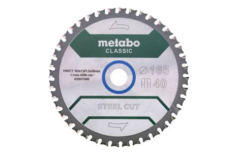 Metabo Accessoires 628651000 Cirkelzaagblad Steel Cut Classic 165x20 40FZFA/FZFA 4° /B