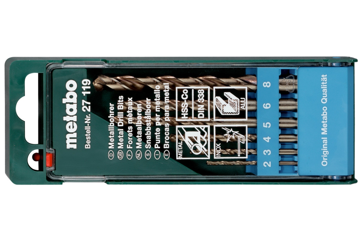 Metabo Accessoires 627119000 HSS-Co-borencassette (6-delig)