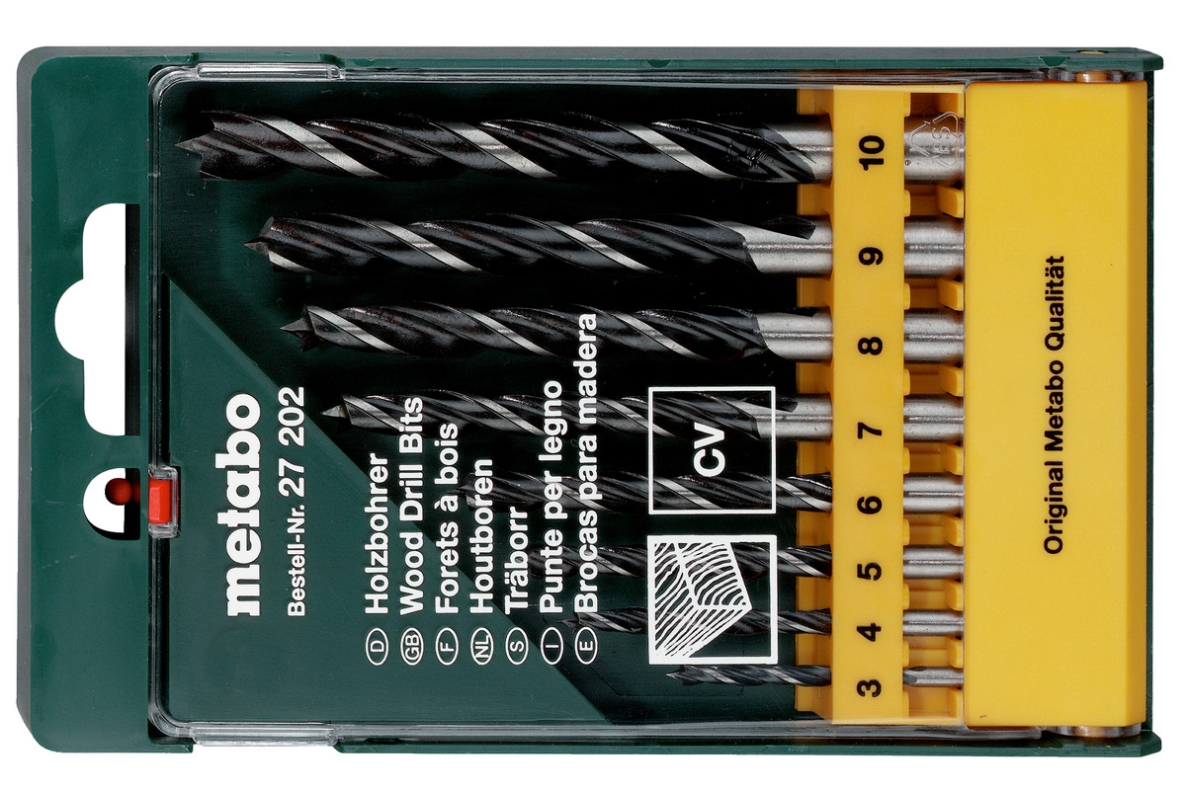 Metabo Accessoires 627202000 Houtboor-cassette, 8-delig