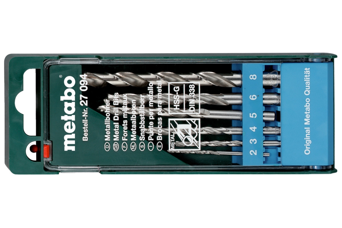 Metabo Accessoires 627094000 HSS-G-boorcassette, 6-delig