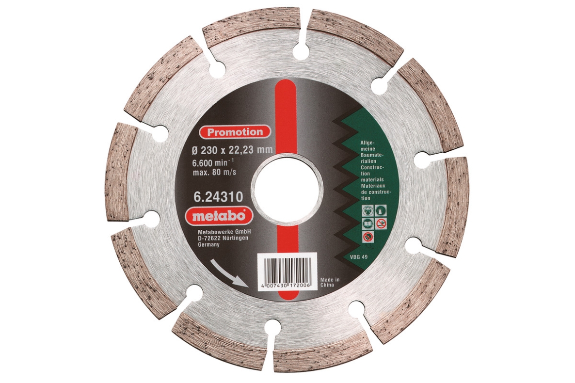 Metabo Accessoires 624310000 Dia-DSS SP", 230x22,23 mm, Universeel