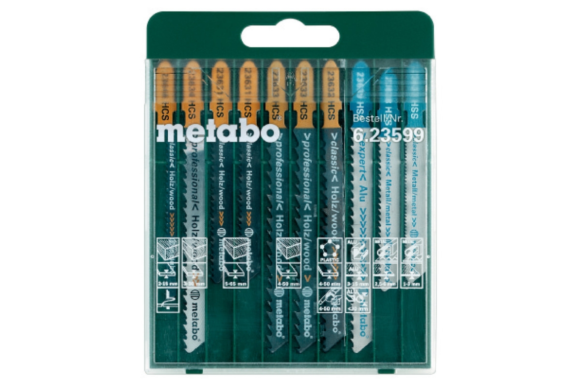Metabo Accessoires 623599000 Assortiment decoupeerzaagbladen SP", 10-delig