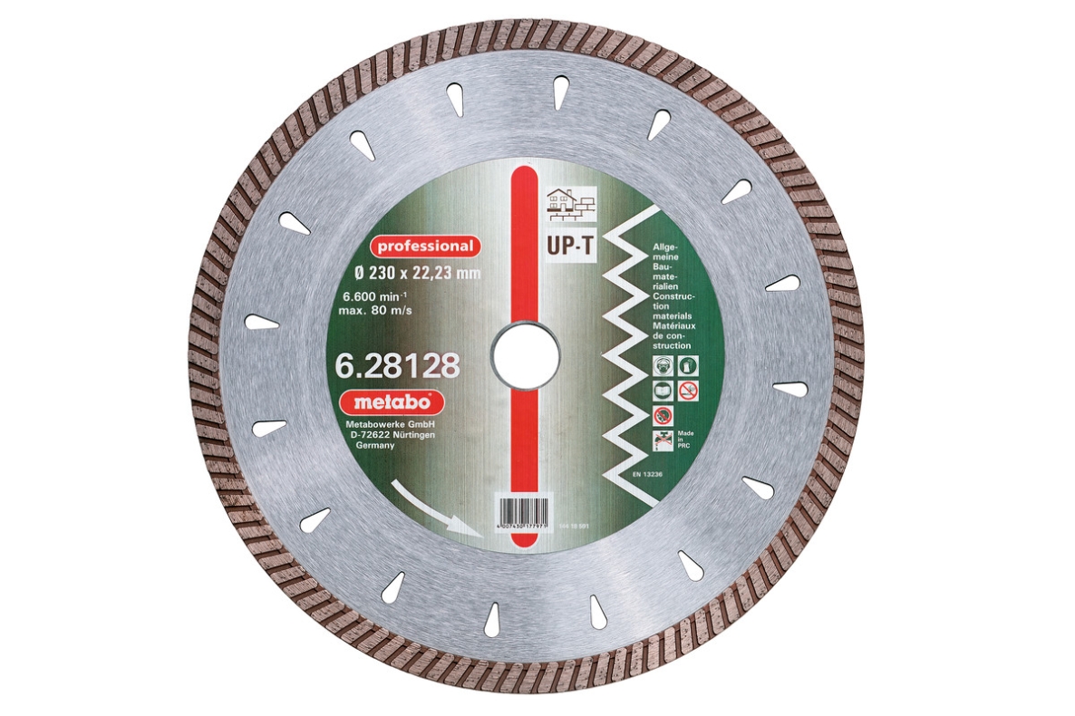 Metabo Accessoires 628125000 DIA-DSS Professional UP-T Turbo Diamantzaagblad 125x2,2x22,23mm
